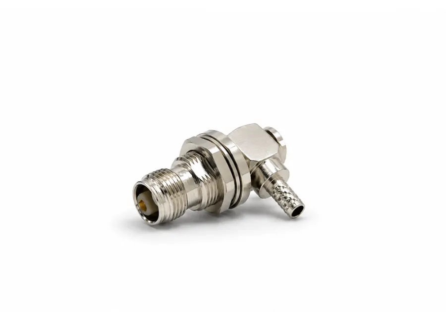 TNC FEMALE BULK HEAD CRIMP TYPE RA RG - 58