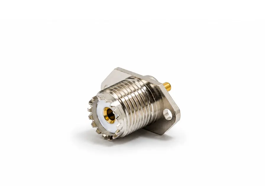 UHF FEMALE FLANGE TYPE 2 HOLE