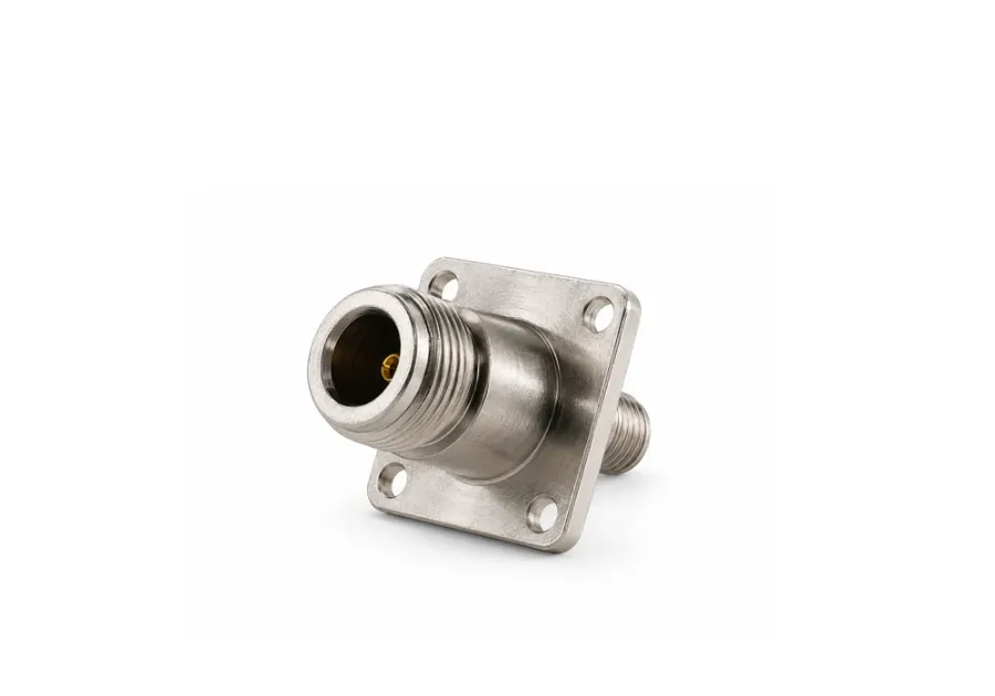 N FEMALE TO SMA FEMALE SQUARE PANEL ADAPTOR