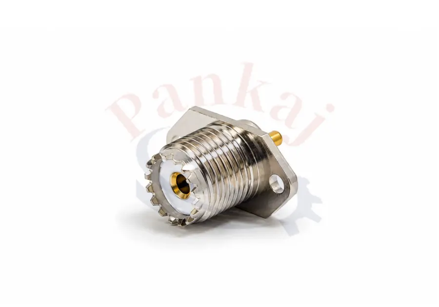 UHF FEMALE FLANGE TYPE 2 HOLE