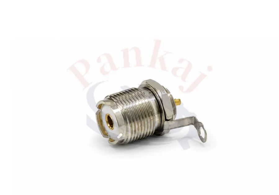 UHF FEMALE BULK HEAD WITH NUT AND TAG