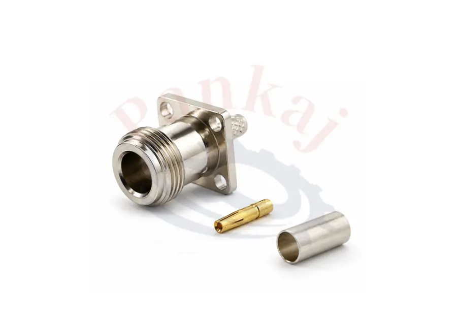 N FEMALE CRIMP TYPE RG-58 17.5 MM SQUARE